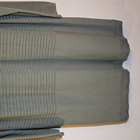 T by Talbots Cotton Mixed Stitch Open Front Duster Lightweight Pocket Cardigan - Picture 8 of 12